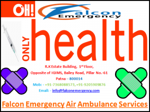 Falcon Emergency Air Ambulance Services from Patna in Medical Emergency